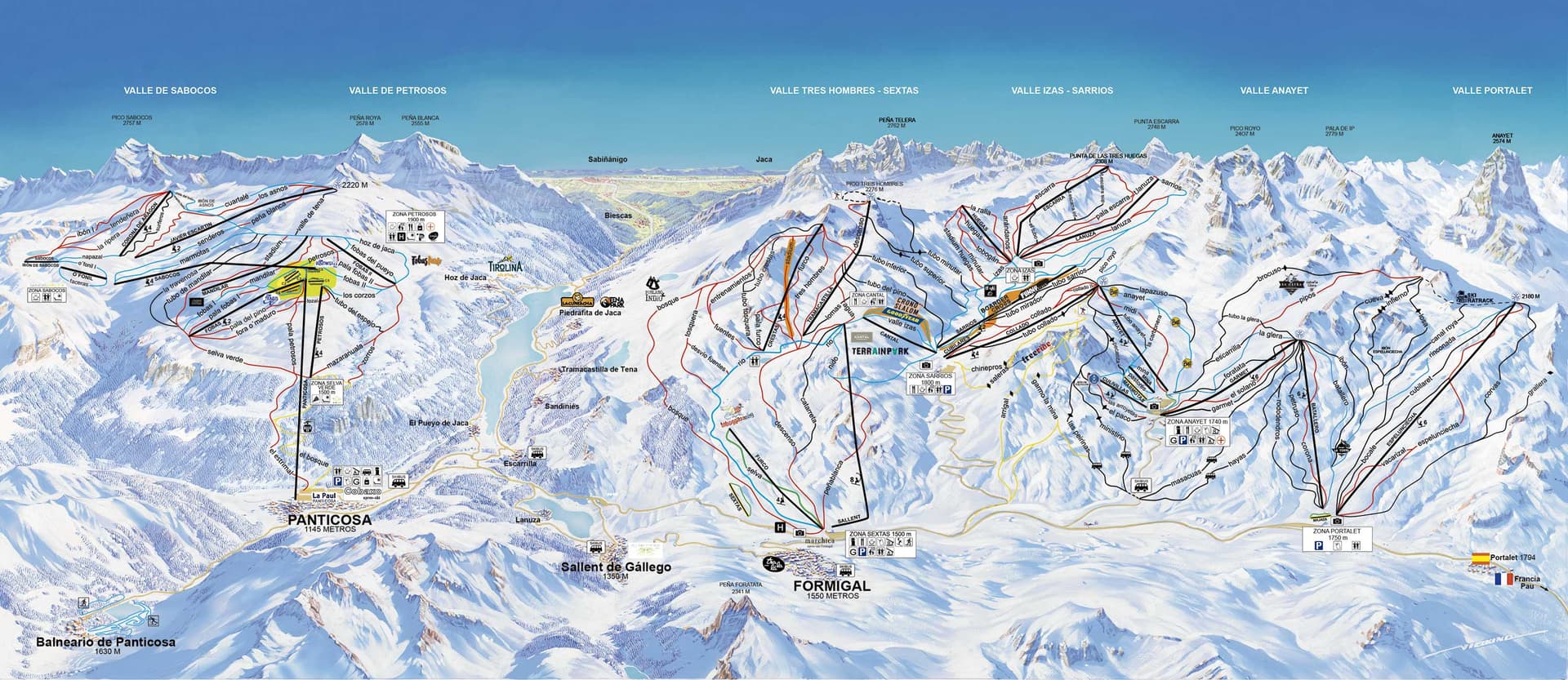 Formigal ski map